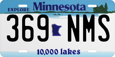 MN license plate 369NMS