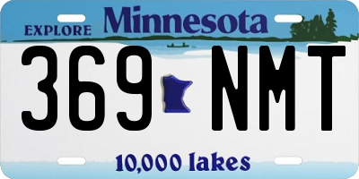 MN license plate 369NMT
