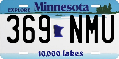 MN license plate 369NMU