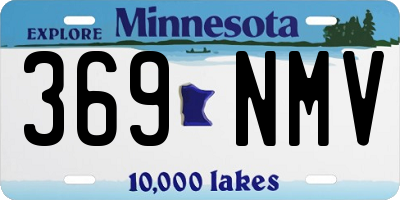 MN license plate 369NMV