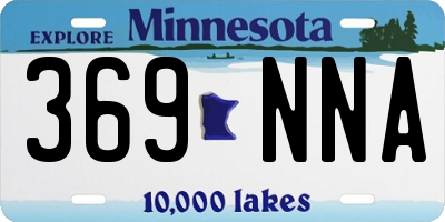 MN license plate 369NNA