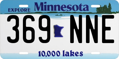 MN license plate 369NNE