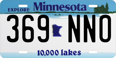 MN license plate 369NNO