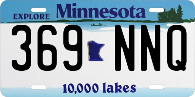MN license plate 369NNQ