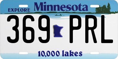 MN license plate 369PRL
