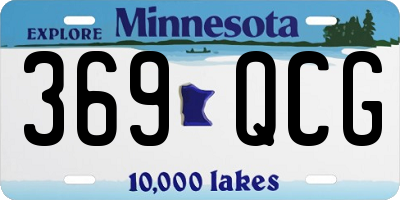 MN license plate 369QCG