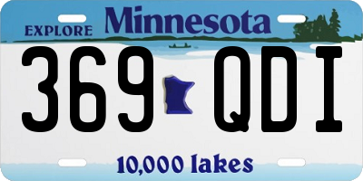 MN license plate 369QDI