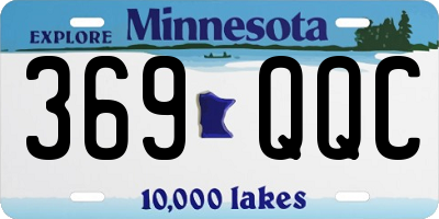 MN license plate 369QQC