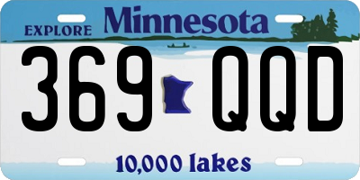 MN license plate 369QQD