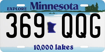 MN license plate 369QQG