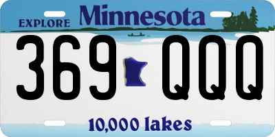 MN license plate 369QQQ