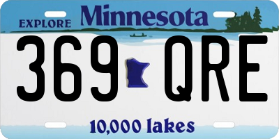 MN license plate 369QRE