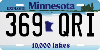 MN license plate 369QRI