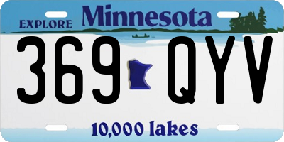 MN license plate 369QYV