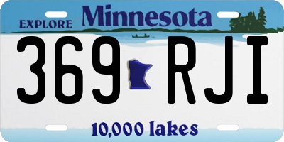 MN license plate 369RJI