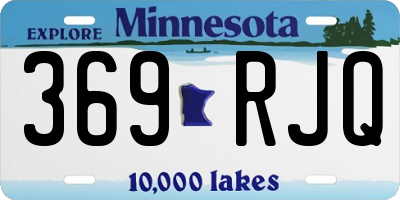 MN license plate 369RJQ