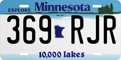 MN license plate 369RJR