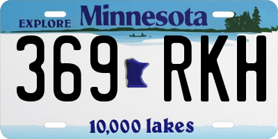 MN license plate 369RKH