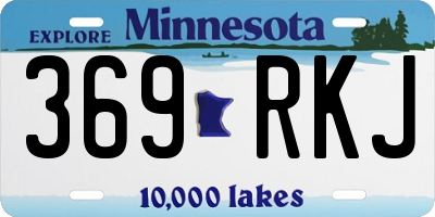 MN license plate 369RKJ