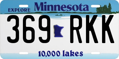 MN license plate 369RKK
