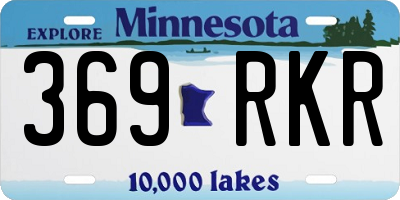 MN license plate 369RKR