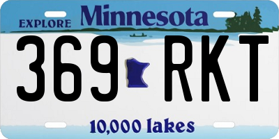 MN license plate 369RKT