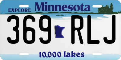MN license plate 369RLJ
