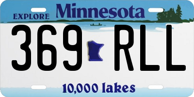 MN license plate 369RLL