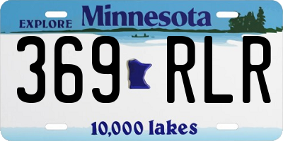 MN license plate 369RLR