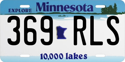 MN license plate 369RLS