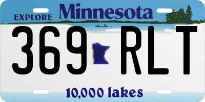 MN license plate 369RLT