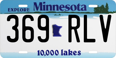 MN license plate 369RLV