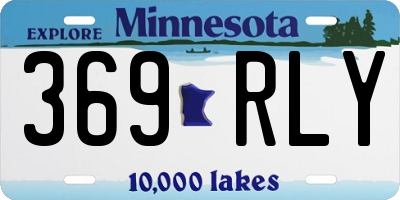 MN license plate 369RLY