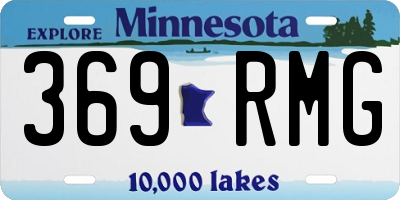 MN license plate 369RMG