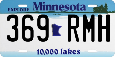 MN license plate 369RMH