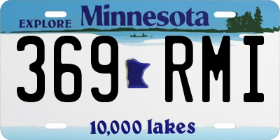 MN license plate 369RMI