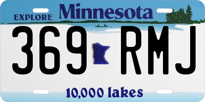 MN license plate 369RMJ