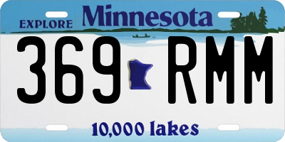 MN license plate 369RMM