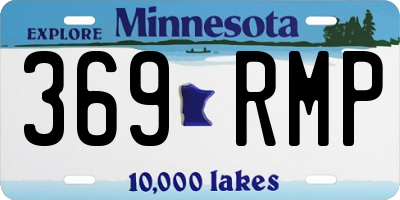 MN license plate 369RMP