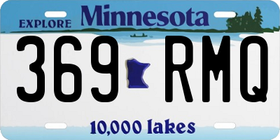 MN license plate 369RMQ