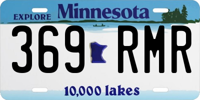 MN license plate 369RMR