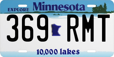 MN license plate 369RMT