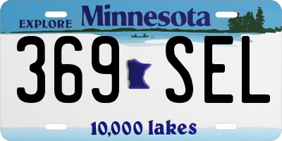 MN license plate 369SEL