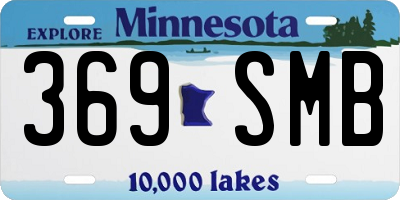 MN license plate 369SMB