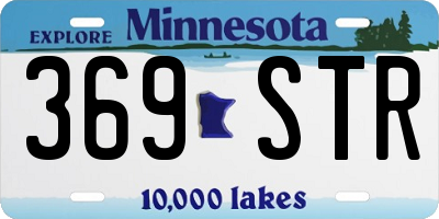 MN license plate 369STR