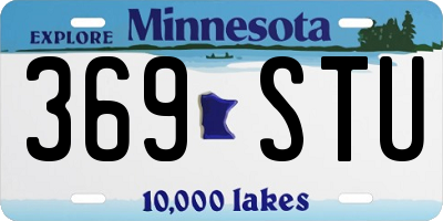 MN license plate 369STU