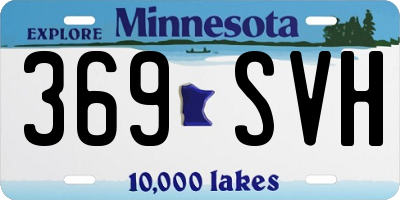 MN license plate 369SVH