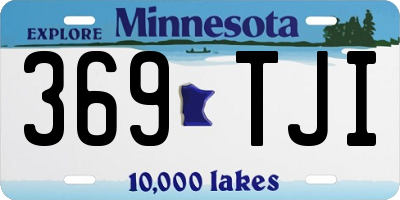 MN license plate 369TJI