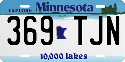 MN license plate 369TJN