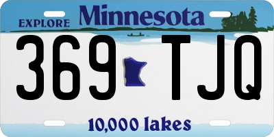 MN license plate 369TJQ